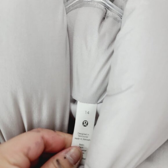 Lululemon Women's Gray Wunder Puff 600-Down-Fill Cropped Puffer Vest Size 14 - Picture 5 of 6